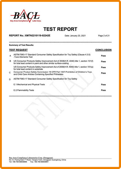 Rapport de test